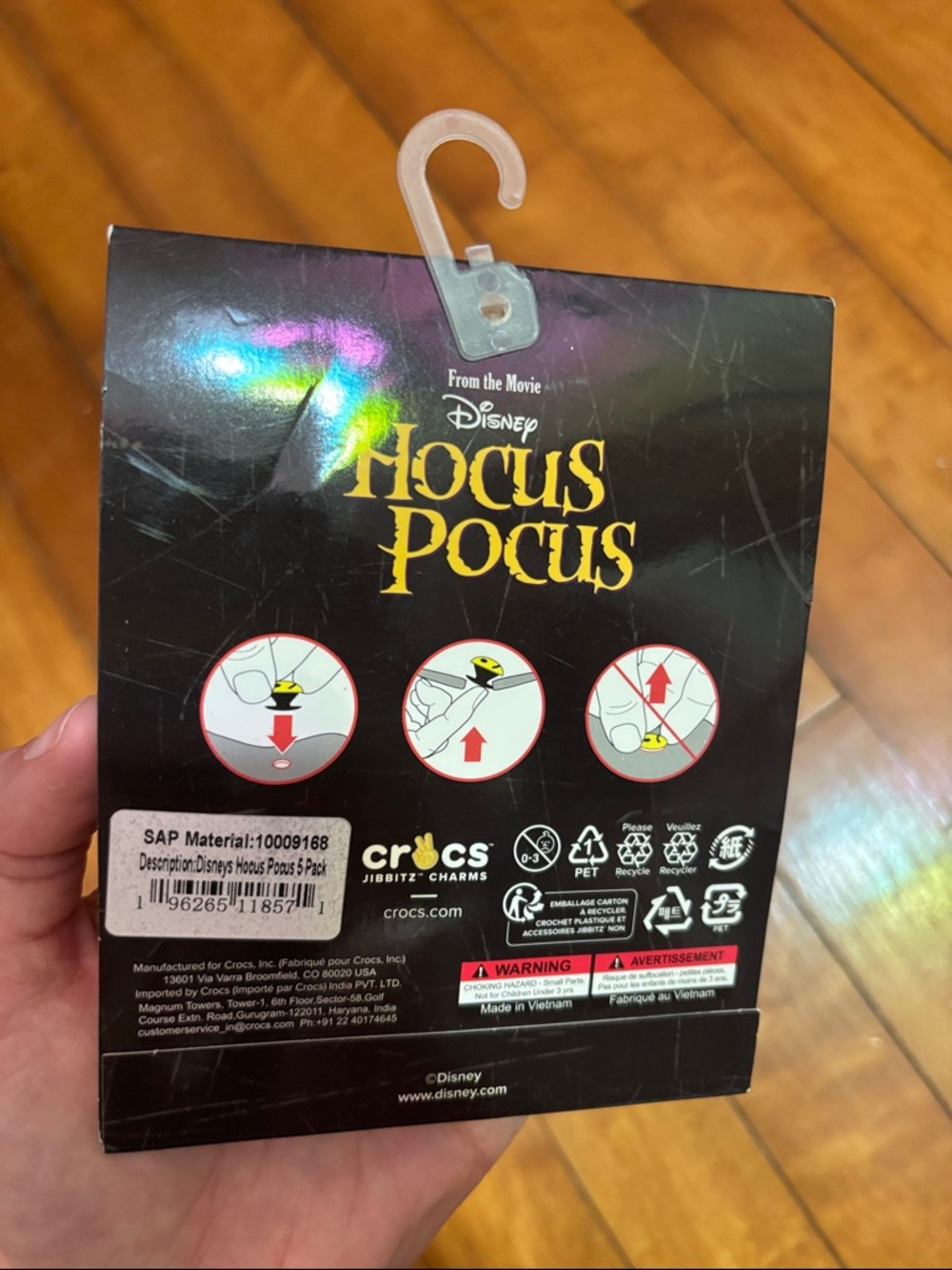 CROCS Hocus Pocus Jibbitz Charm Set - Black, Yellow, Green, Cream - Picture 2 of 3